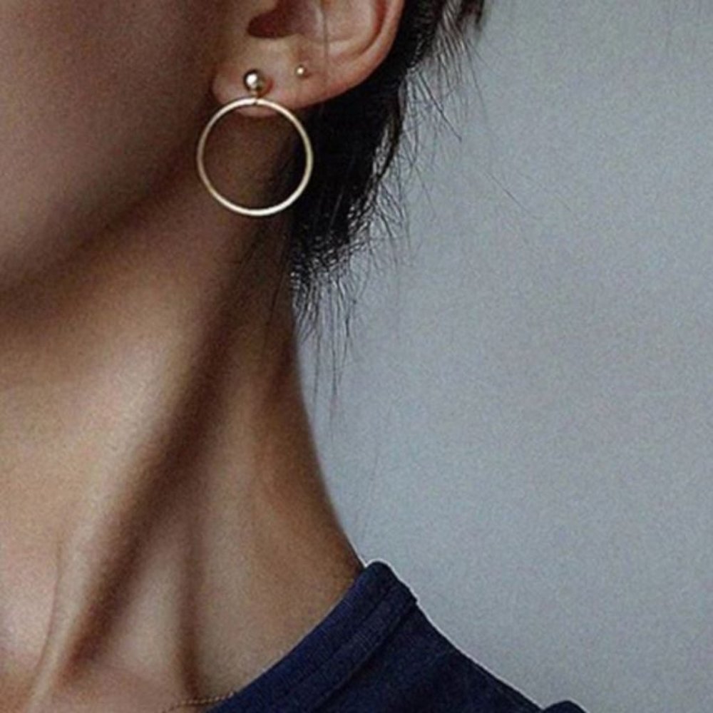 Round Earrings (Gold)